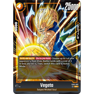 Dragon Ball Fusion World: Vegeta FB03-089 SR