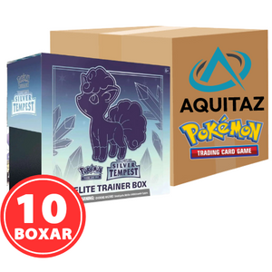 Pokémon Sword & Shield: Silver Tempest (Alolan Vulpix) Elite Trainer Box Sealed Case (10 Boxar)