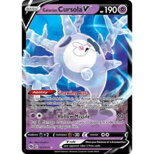 Galarian Cursola V CHP 21/73 - Pokemon Card