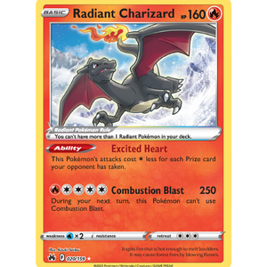 Radiant Charizard CRZ 020/159 - Pokémonkort