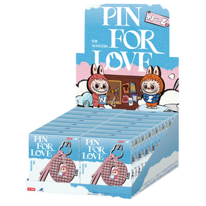 POP MART: The Monsters Labubu Pin for Love Letter Series Pendant Sealed Gift Case (N–Z) (14 ST)