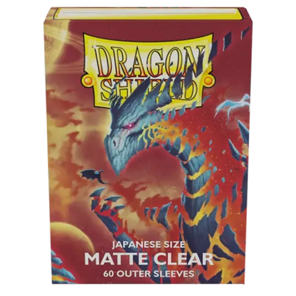Dragon Shield: Clear Matte Outer Japanese Size Sleeves (100 ST)