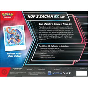 Pokemon Scarlet & Violet: Hop's Zacian EX Box (4 Pack) (ENG)
