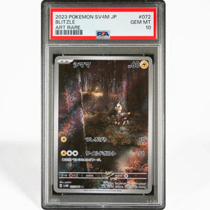 PSA 10 Blitzle SV4M 072/066 AR - Pokémonkort