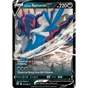 Hisuian Samurott V SWSH10 101/189 - Pokemon Card