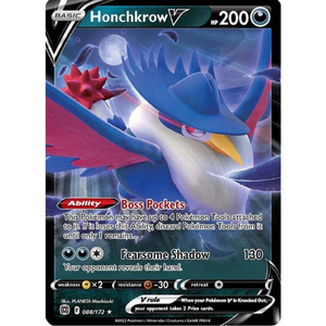 Honchkrow V SWSH09 088/172 - Pokémonkort