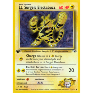 Lt Surge's Electabuzz G1 27/132 Vintage Gym