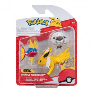 Pokémon Carvanha, Wooloo & Jolteon (3 Pack) Figurer –  5-8cm