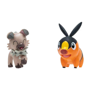 Pokémon Tepig & Rockruff (2 Pack) Figurer - 6cm