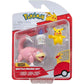 Pokémon Slowpoke, Litwick & Pikachu (3 Pack) Stridsfigurer - 5cm