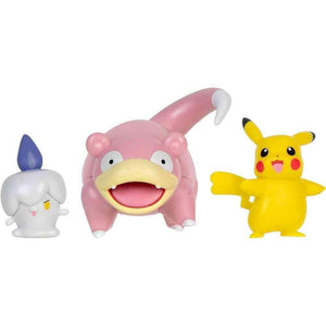 Pokémon Slowpoke, Litwick & Pikachu (3 Pack) Stridsfigurer - 5cm