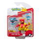 Pokémon Piplup, Misdreavus, Magmar (3 Pack) Stridsfigurer - 5cm