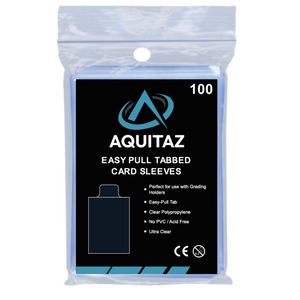 Aquitaz: Easy Pull Tabbed Card Sleeves 2.5" x 3.5" (100st)