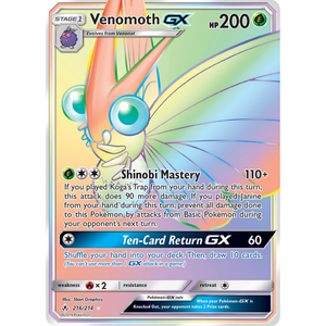 Venomoth GX UNB 216/214