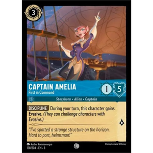 Captain Amelia - First in Command - 138/204 - Common - Cold Foil