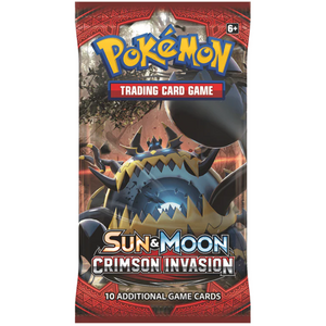 Pokémon Sun and Moon: Crimson Invasion Booster Pack (10 Kort)