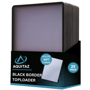 Aquitaz: Black Border Toploader (25 Packs)