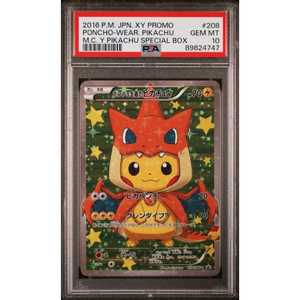 PSA 10 Poncho-wearing Pikachu (XY-P 208)