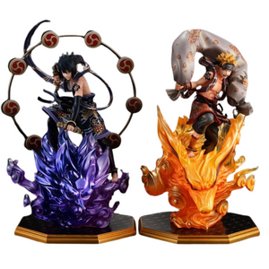 Naruto Shippuden Precious G.E.M. Naruto Uzumaki Wind God & Sasuke Uchiha Thunder God 28 cm - PVC