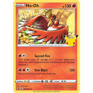 Ho-Oh CLB 001/025 Holo - Pokémonkort