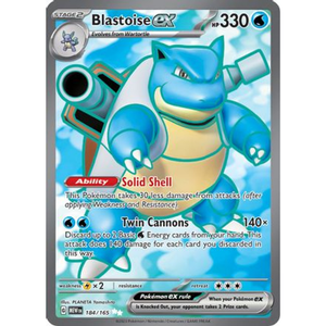 Blastoise ex MEW 184/165