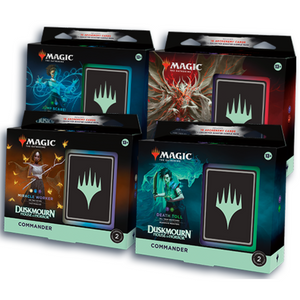 Magic: The Gathering Duskmourn: House of Horrors Commander Deck Display (4 Decks)