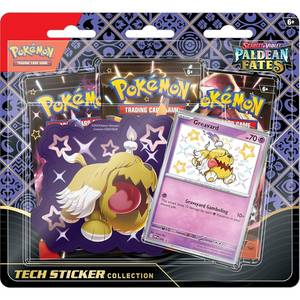 Pokémon Scarlet & Violet: Paldean Fates Tech Sticker Collection - Shiny Greavard (3 Pack) (ENG)