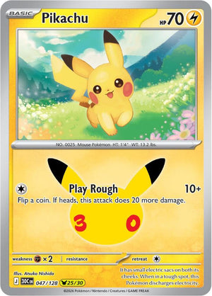 Pikachu 30C 047/128 Holo (ENG)