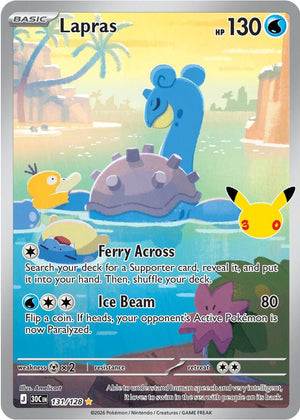 Lapras 30C 131/128 Illustration Rare (ENG)