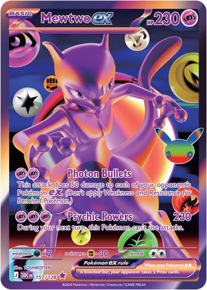 Mewtwo ex 30C 157/128 Futuristic Rare (ENG)