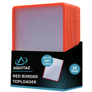 Aquitaz: Red Border Toploader (25 Packs)