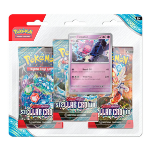 Pokémon Scarlet & Violet: Stellar Crown 3-Pack Blister Tinkaton