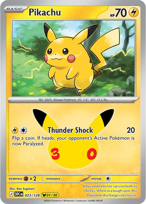 Pikachu 30C 023/128 Holo (ENG)