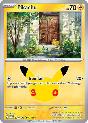 Pikachu 30C 039/128 Holo (ENG)