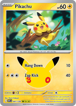 Pikachu 30C 041/128 Holo (ENG)