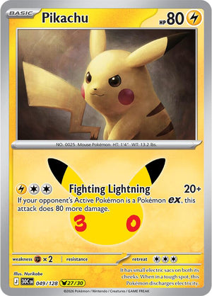 Pikachu 30C 049/128 Holo (ENG)