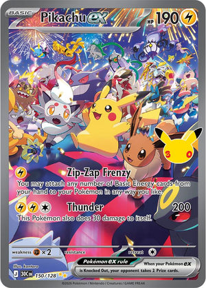 Pikachu ex 30C 150/128 Special Illustration Rare (ENG)