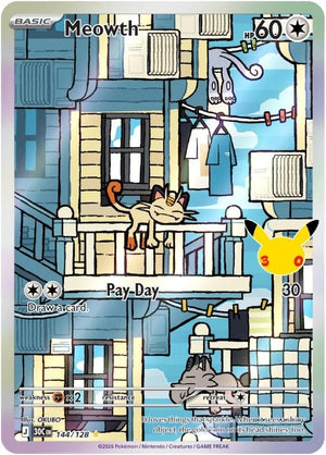 Meowth 30C 144/128 Illustration Rare (ENG)
