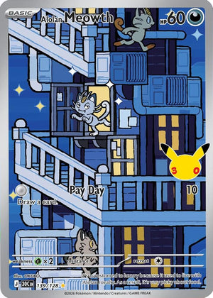 Alolan Meowth 30C 139/128 Illustration Rare (ENG)