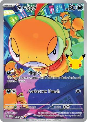 Scraggy 30C 140/128 Illustration Rare (ENG)