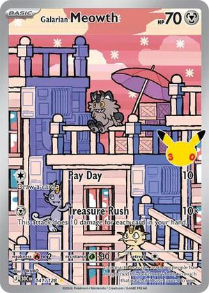 Galarian Meowth 30C 141/128 Illustration Rare (ENG)