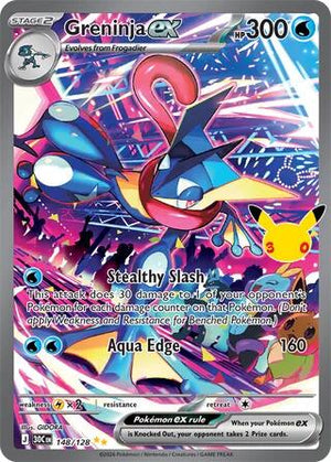 Greninja ex 30C 148/128 Special Illustration Rare (ENG)