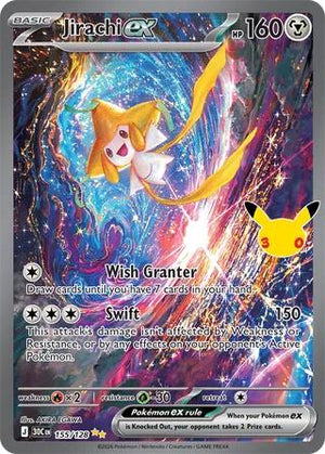 Jirachi ex 30C 155/128 Special Illustration Rare (ENG)