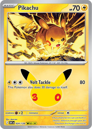 Pikachu 30C 024/128 Holo (ENG)