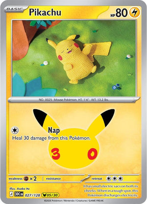 Pikachu 30C 027/128 Holo (ENG)