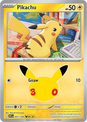 Pikachu 30C 031/128 Holo (ENG)