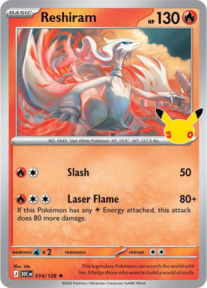 Reshiram 30C 014/128 Rare Holo (ENG)