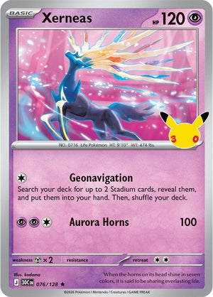 Xerneas 30C 076/128 Rare Holo (ENG)