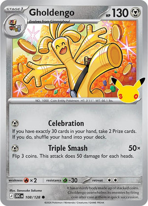 Gholdengo 30C 108/128 Common Holo (ENG)