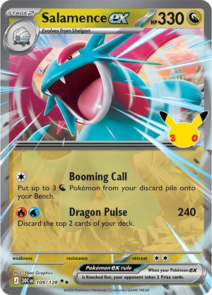 Salamence ex 30C 109/128 Double Rare Holo (ENG)